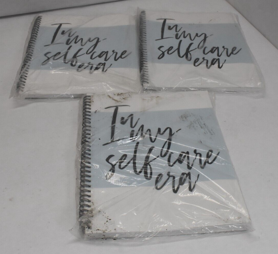 In My Self Care Era Spiral Notebook 8.5″ x 11″ Motivational Journal 3 Pack
