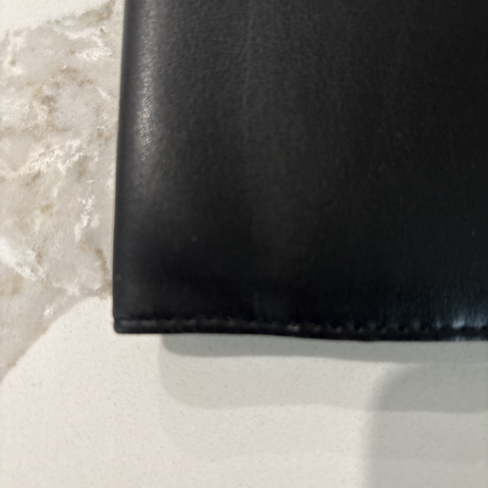 Franklin Covey Note Pad Folio Black Leather Organizer Cover 12″x 10″