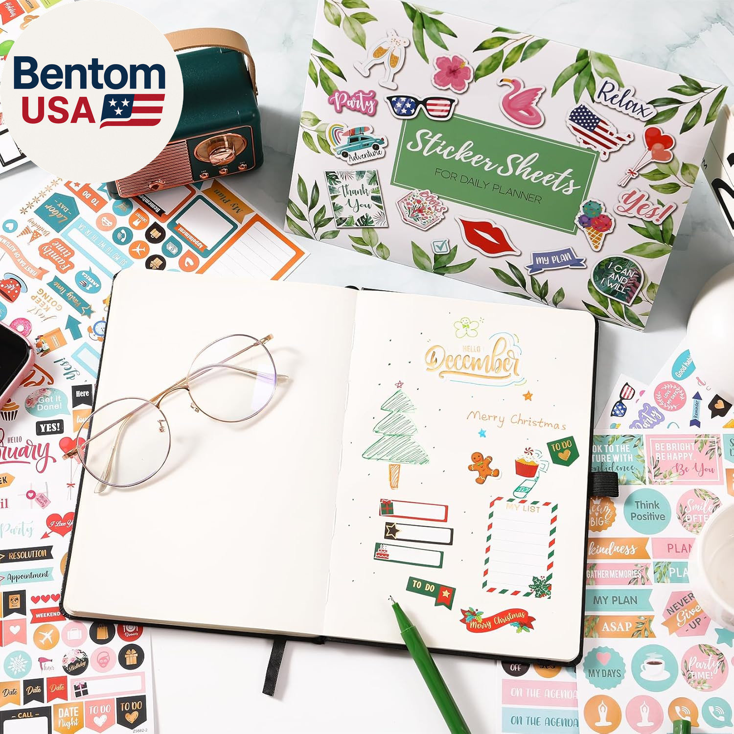 Planner Stickers – Monthly Planner Stickers and Accessories 25 Pages 1500+ Stunn