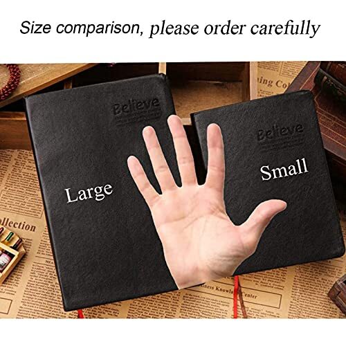 Thick Leather Journal Notebook 720 Pages Writing small – no pen & gift box