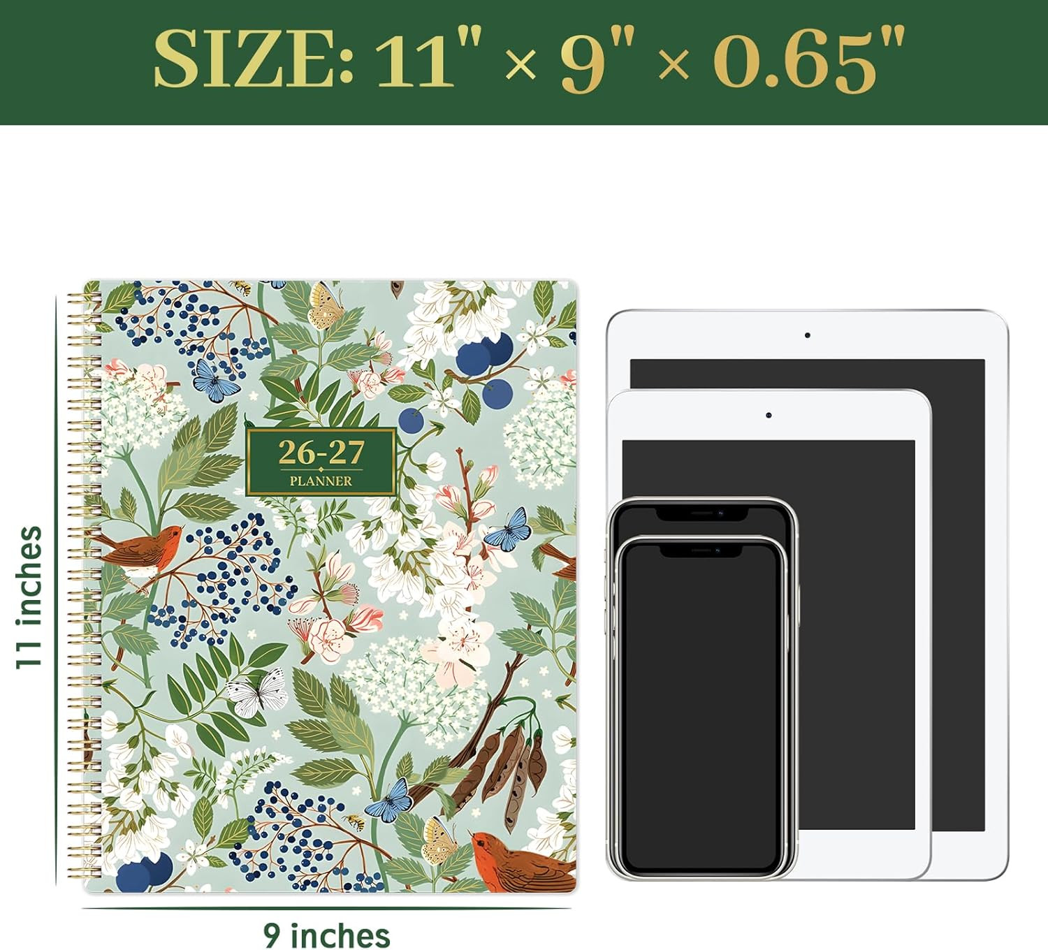 Planner 2026-2027 – Academic Planner 26-27, July 2026 – June 2027, 9″ X 11″