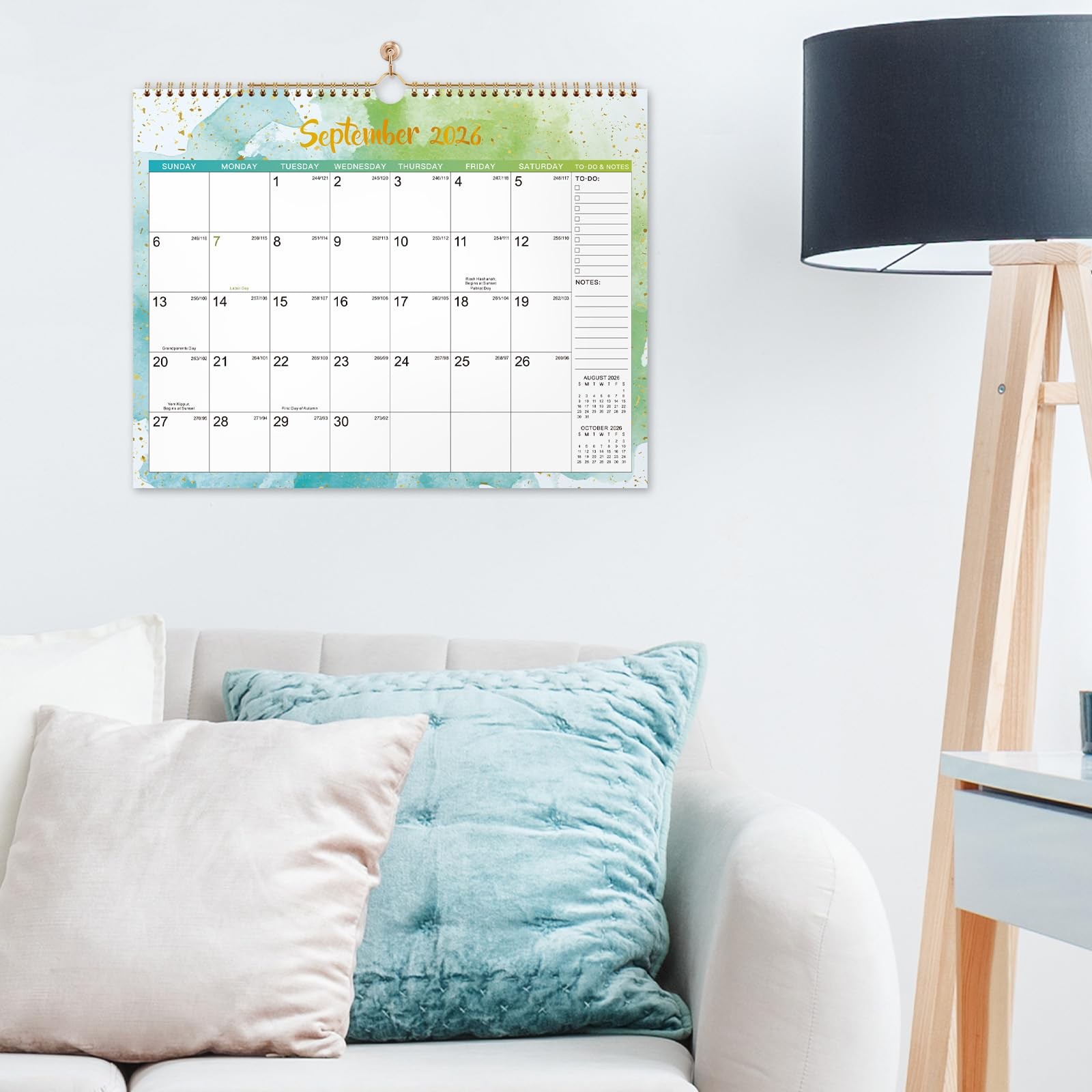Wall Calendar 2026-2027 – Calendar, JUL 2026 – 14.8″ x 11.5″, white