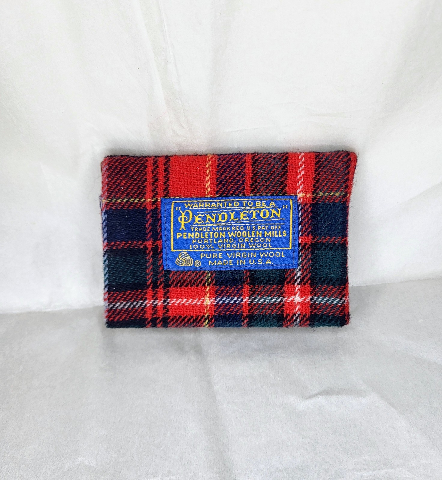 Vintage Pendleton Wool Plaid Mini Pocket Address Book