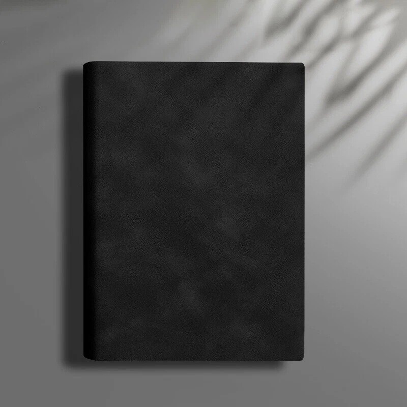 360 Pages Thick Journal A5 PU Leather Notebook Lined Paper Writing Diary BLACK