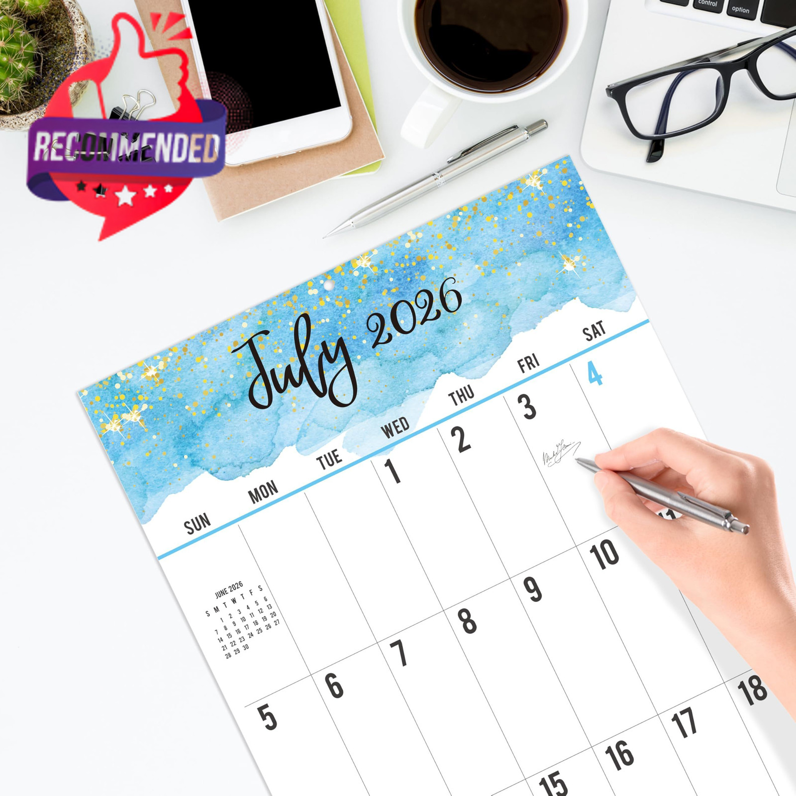 2026-2027 18-Month Wall Calendar 12″ x 24″ — Large Size Regular Print