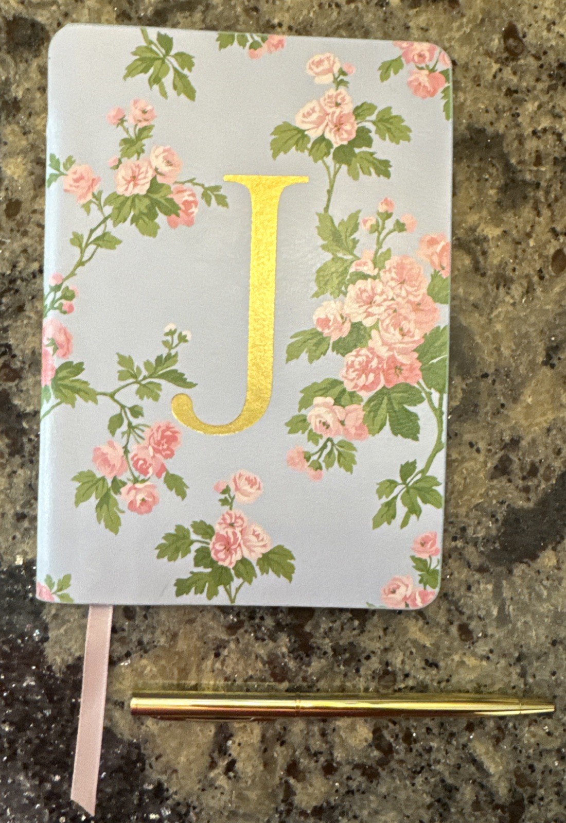 Laura Ashley Letter “J” Journal With Pen Floral Pen Works 6.5×4.5 Inches New