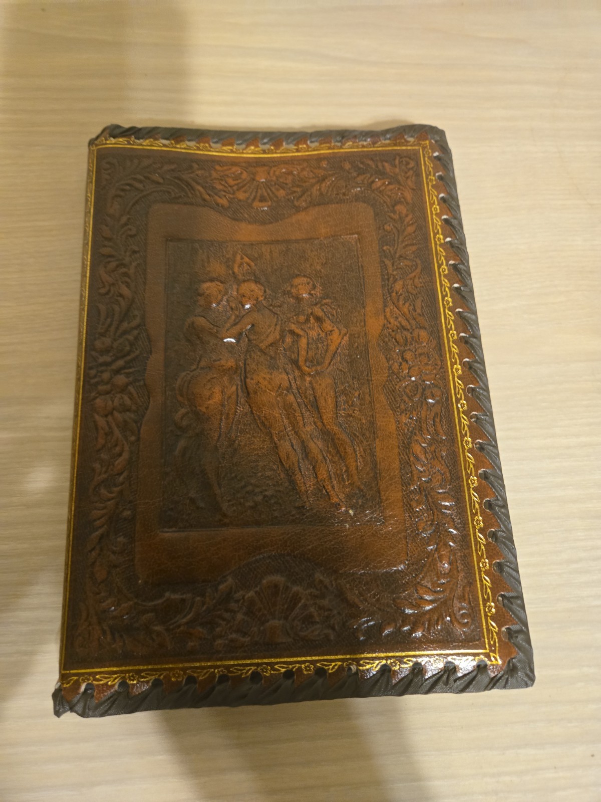Fiorentina Bonded Leather Journal Handmade in Italy Three Graces Design New