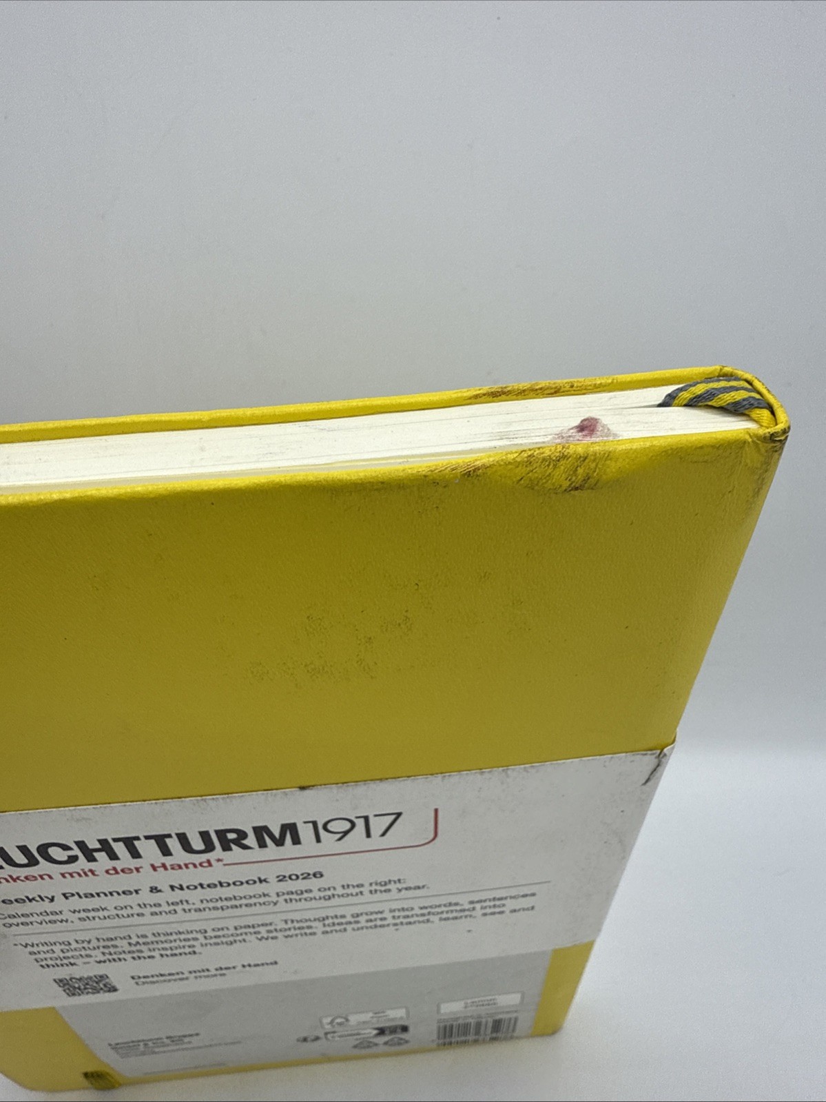 LEUCHTTURM1917 READ!! Weekly Planner & Notebook 2026 Medium (A5) Lemon