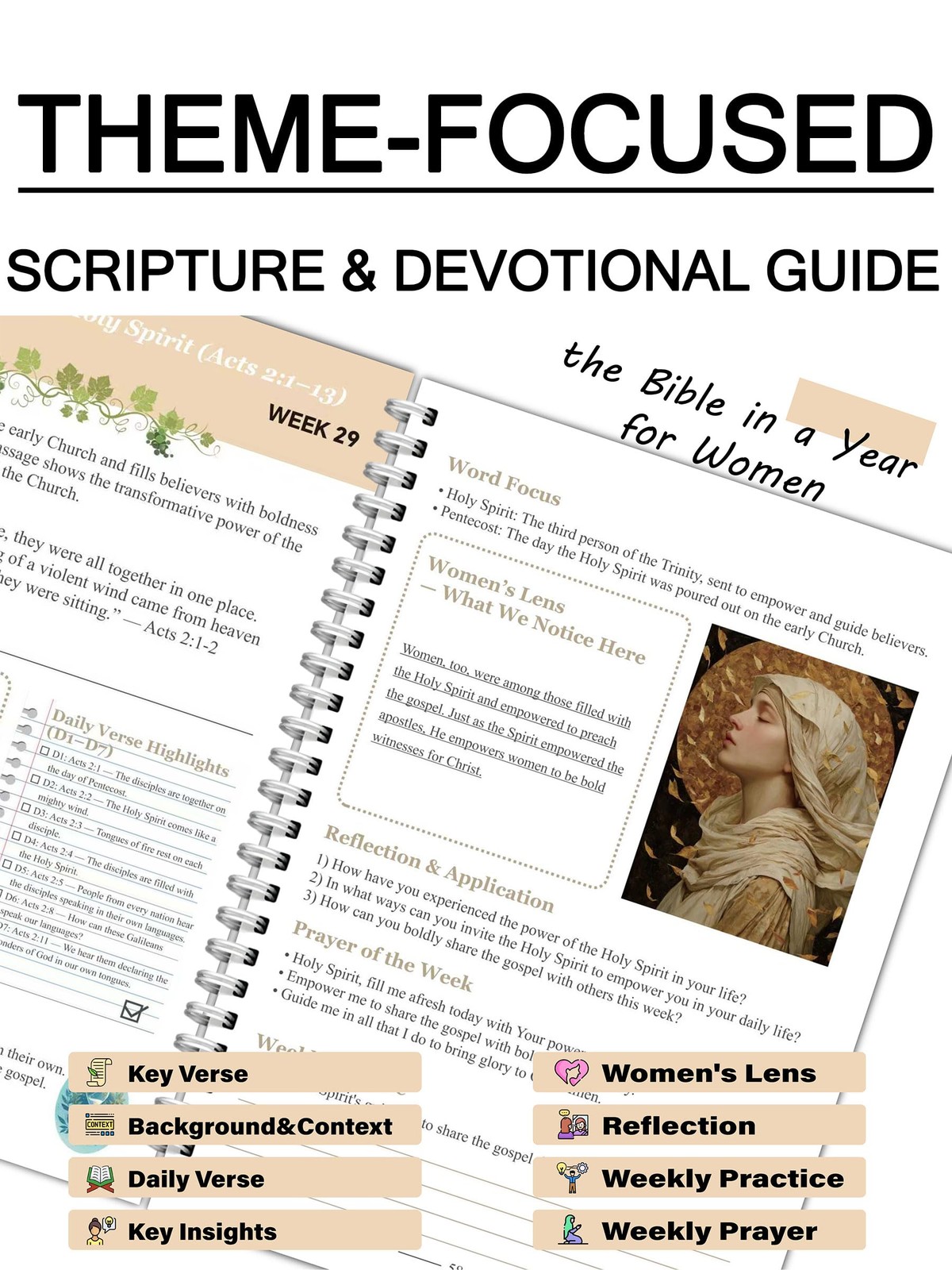MapeloreCrafted Bible Study Guide 112 pages, 8.5 x 11 inches, Thematic
