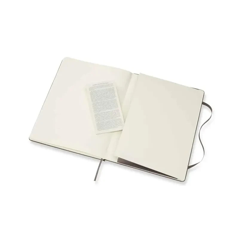 MOLESKINE CLASSIC PLAIN NOTEBOOK, EXTRA LARGE, BROWN EARTH, HARD COVER 192 Pages