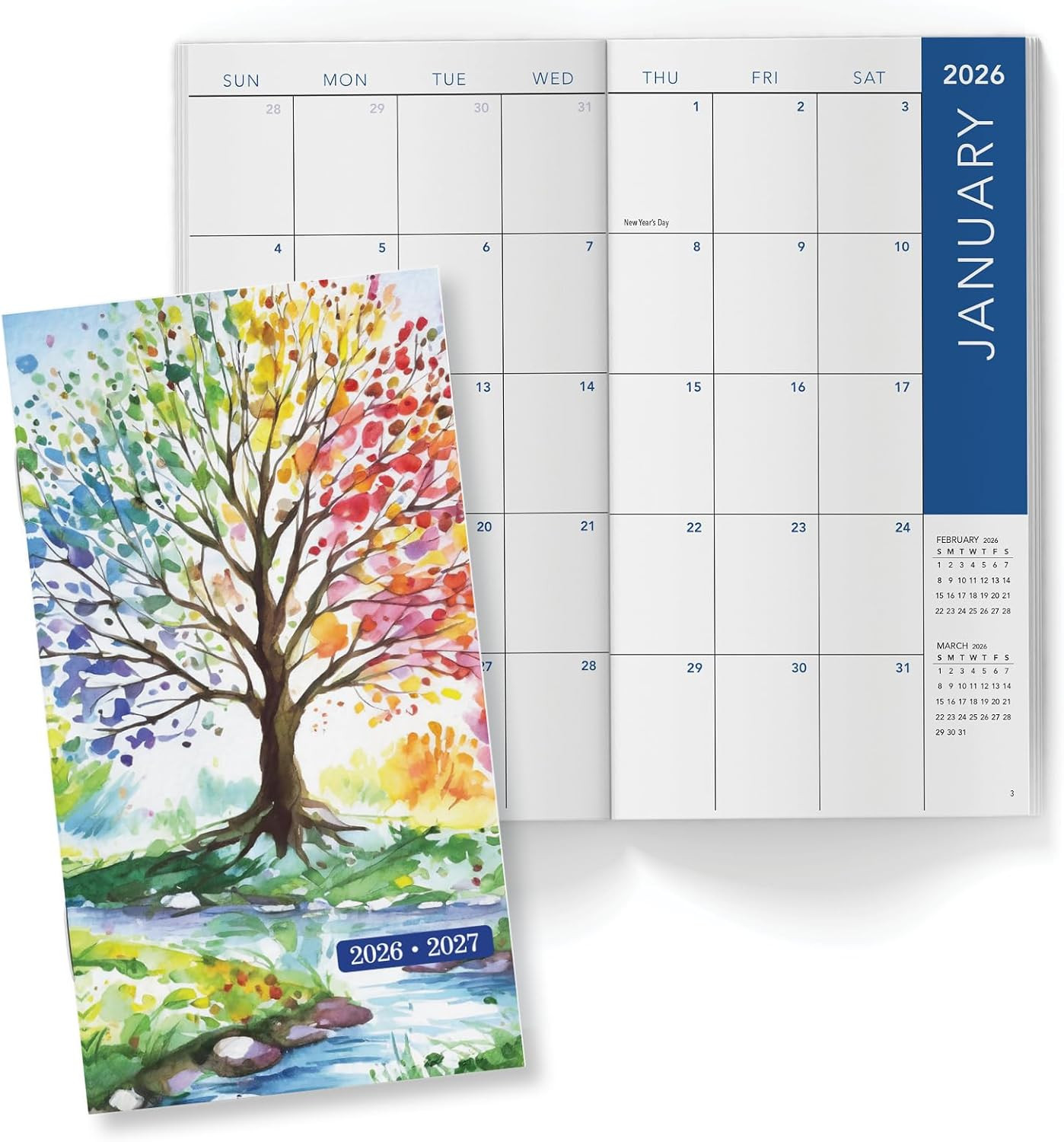 2-Year Monthly Pocket Planner/Pocket Calendar, 3.5″X6.5″, 2026-2027: Weekly Plan