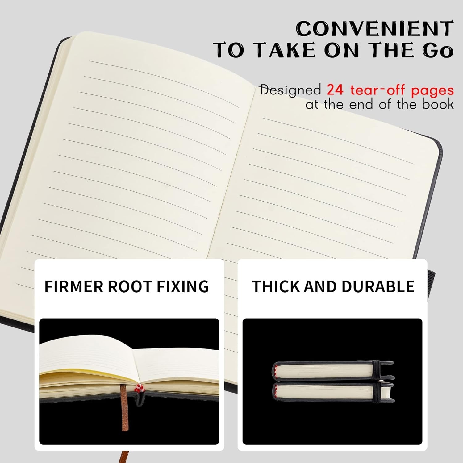 Versatile Plain Ruling Leather Notebook – 2Pack for Students and Professionals