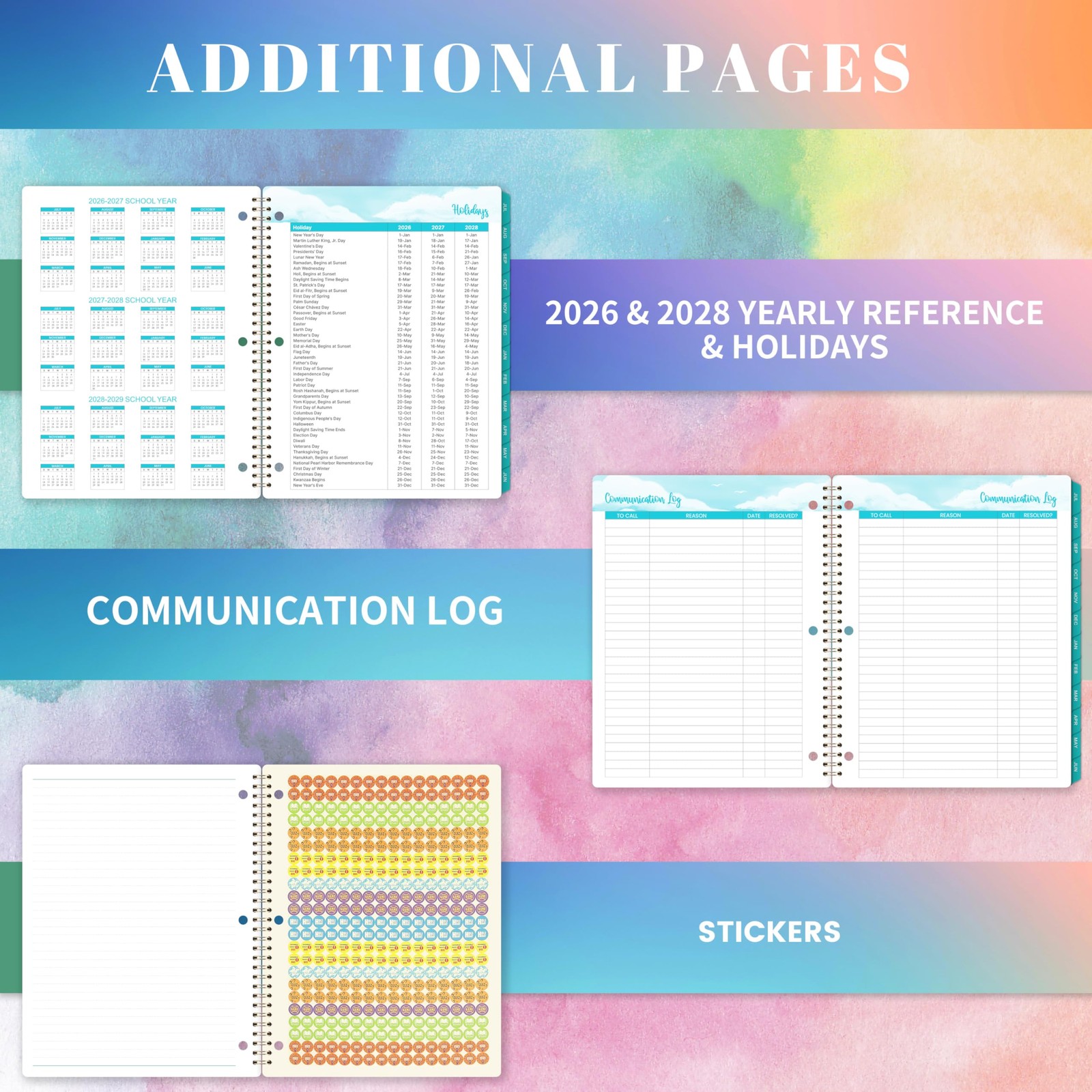Student Planner 2026-2027 – school planner 2026-2027, 8.5″ x 11″, MULTIPLE