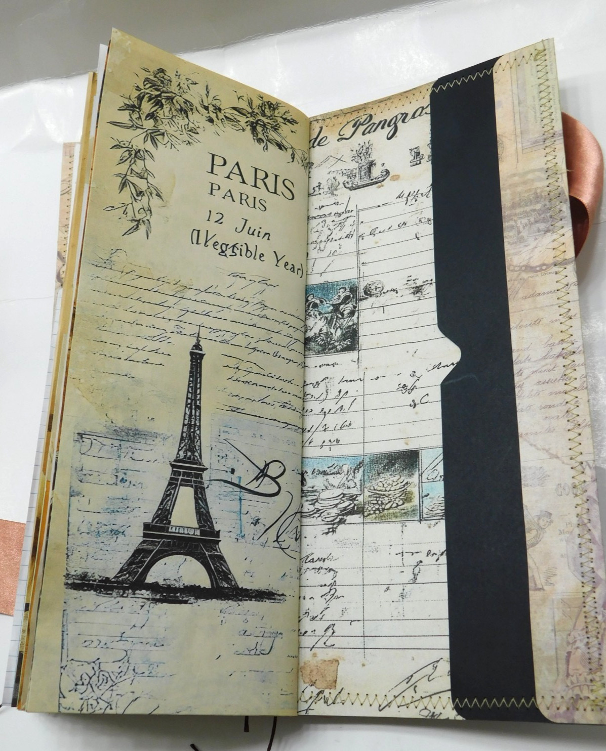 Tall Junk Journal Blank Diary Travelers Notebook 116 Page Vintage Style K