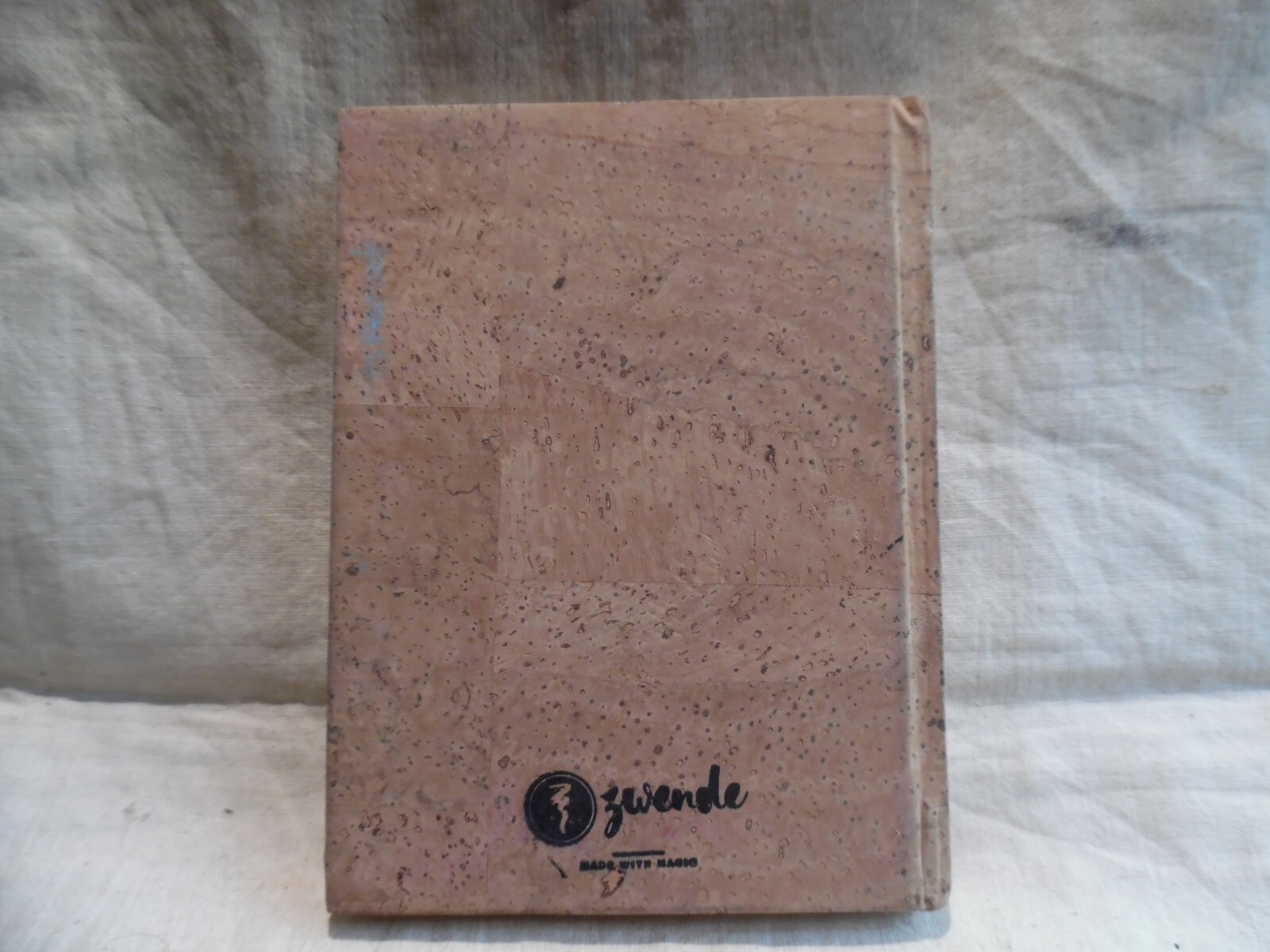 Cork Note Book With Mandela Flower Design