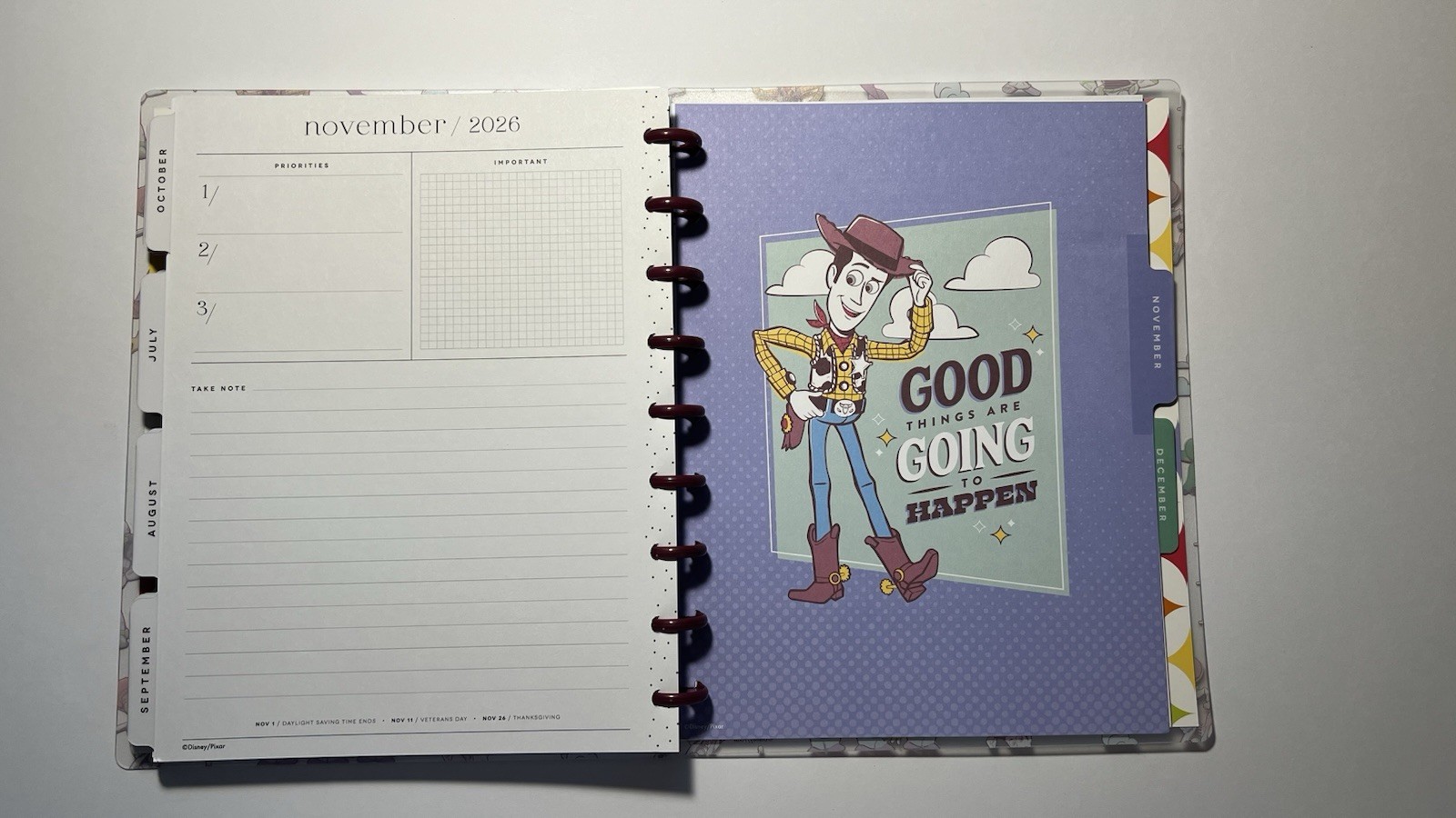 Happy Planner Disney Pixar Toy Story Large Weekly Monthly Planner 2025-2026 NEW