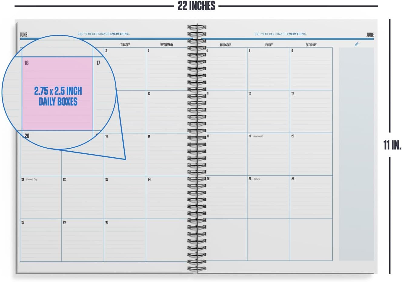 The Big Class Academic Planner June 2026- June 2027 – Large & Portable 11X14 Fol