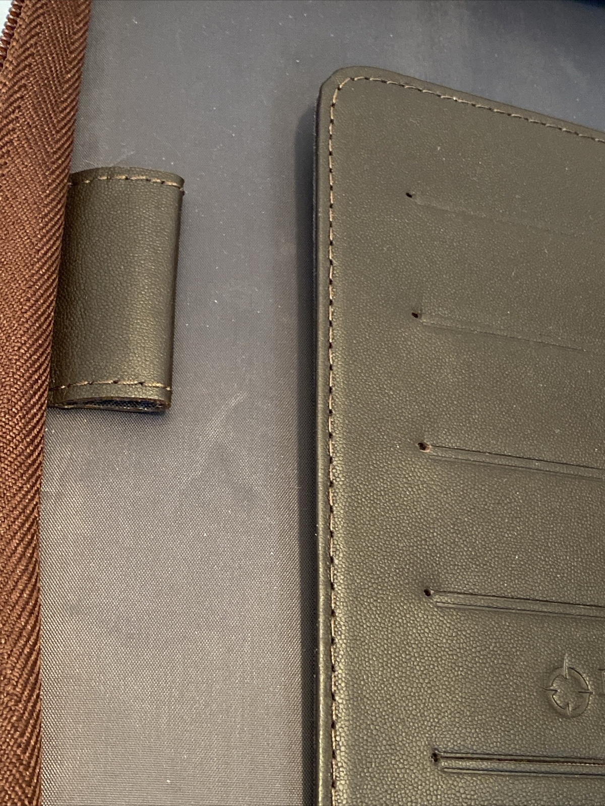 Franklin Covey LOGAN LEATHER OPEN BINDER 8.5”x 11” Chocolate Espresso NO BOX NEW
