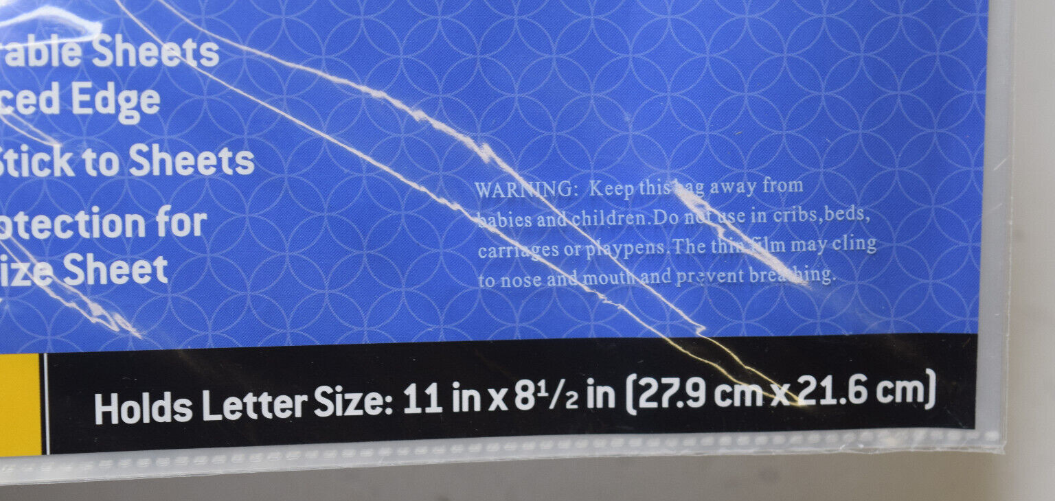 CALIBER Top-Loading Sheet Protectors — 8 1/2″ x 11″ — 10 Count