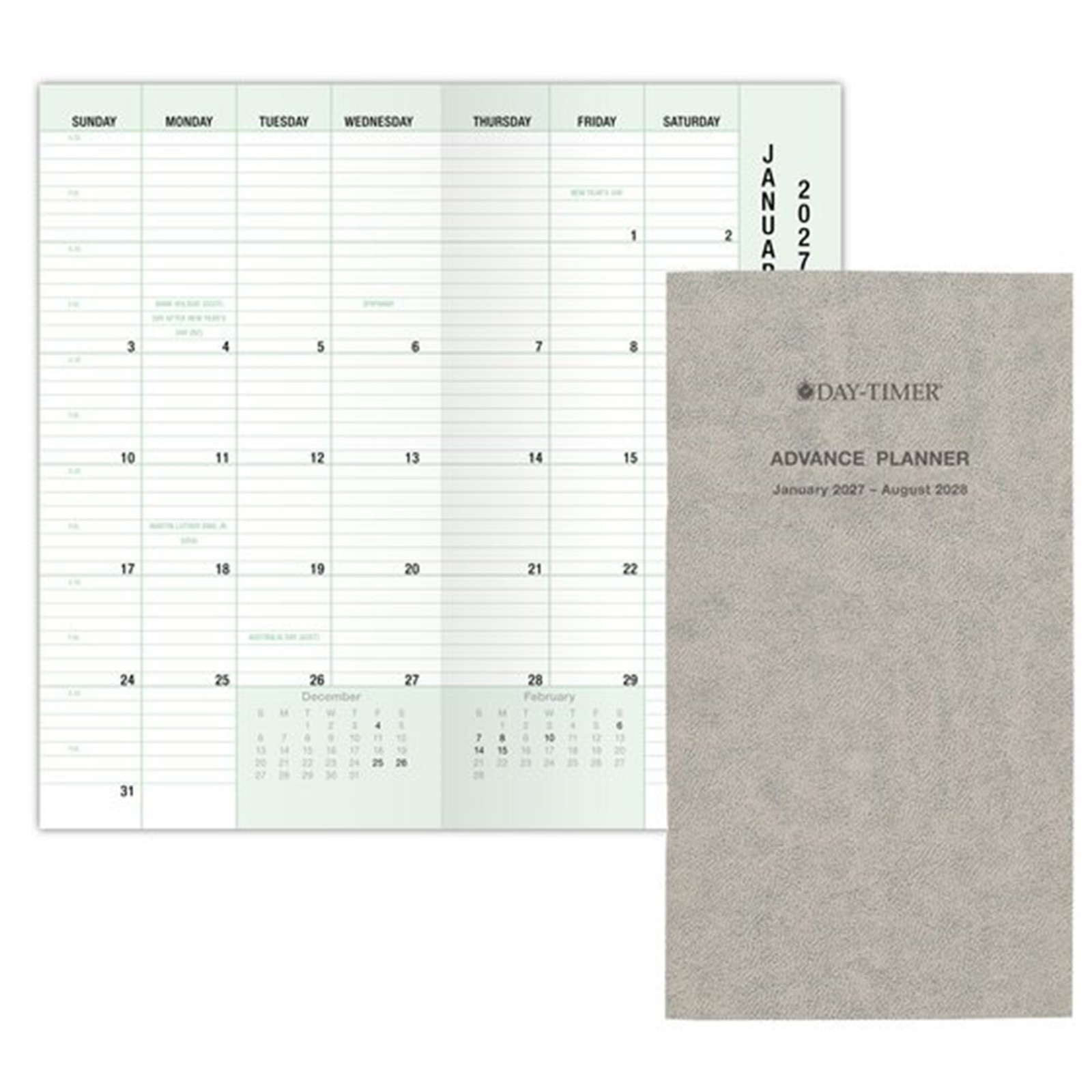 Day-Timer Jan27-Dec27, 2-Page/Day INDEXED Planner PKT 3-1/2 x 6-1/2″ EXTRAS