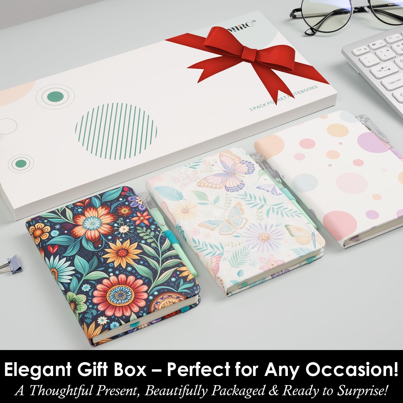 (3 Pack) Aesthetic Small Journal Notebook, A6 (3.7″ x 5.7″) Mini Pocket Noteb…