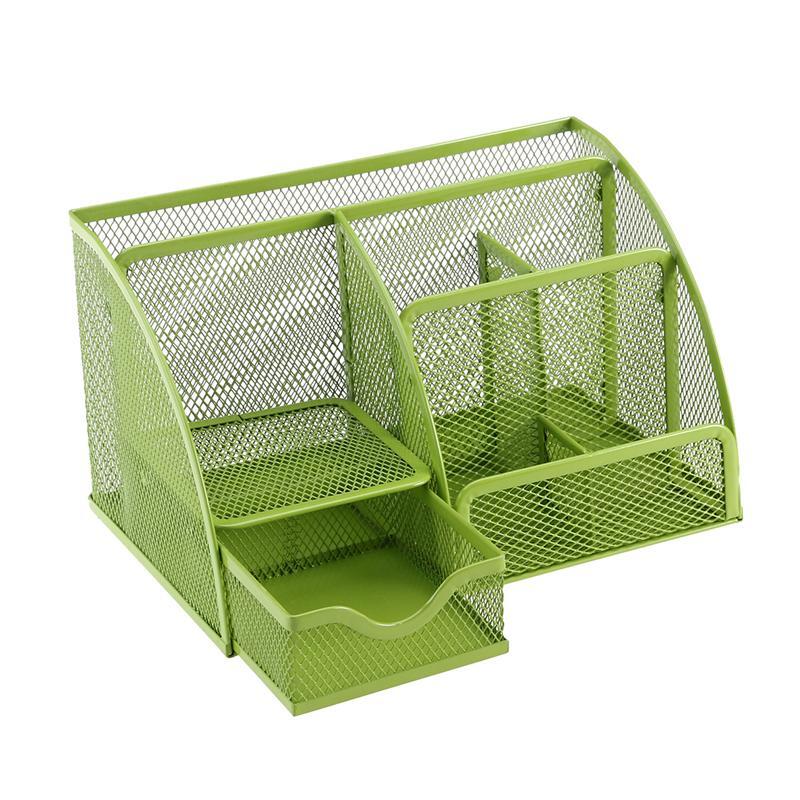 3 Colors Desk Organise Mesh Desk Tidy Pen Holder Multi functional Organizer