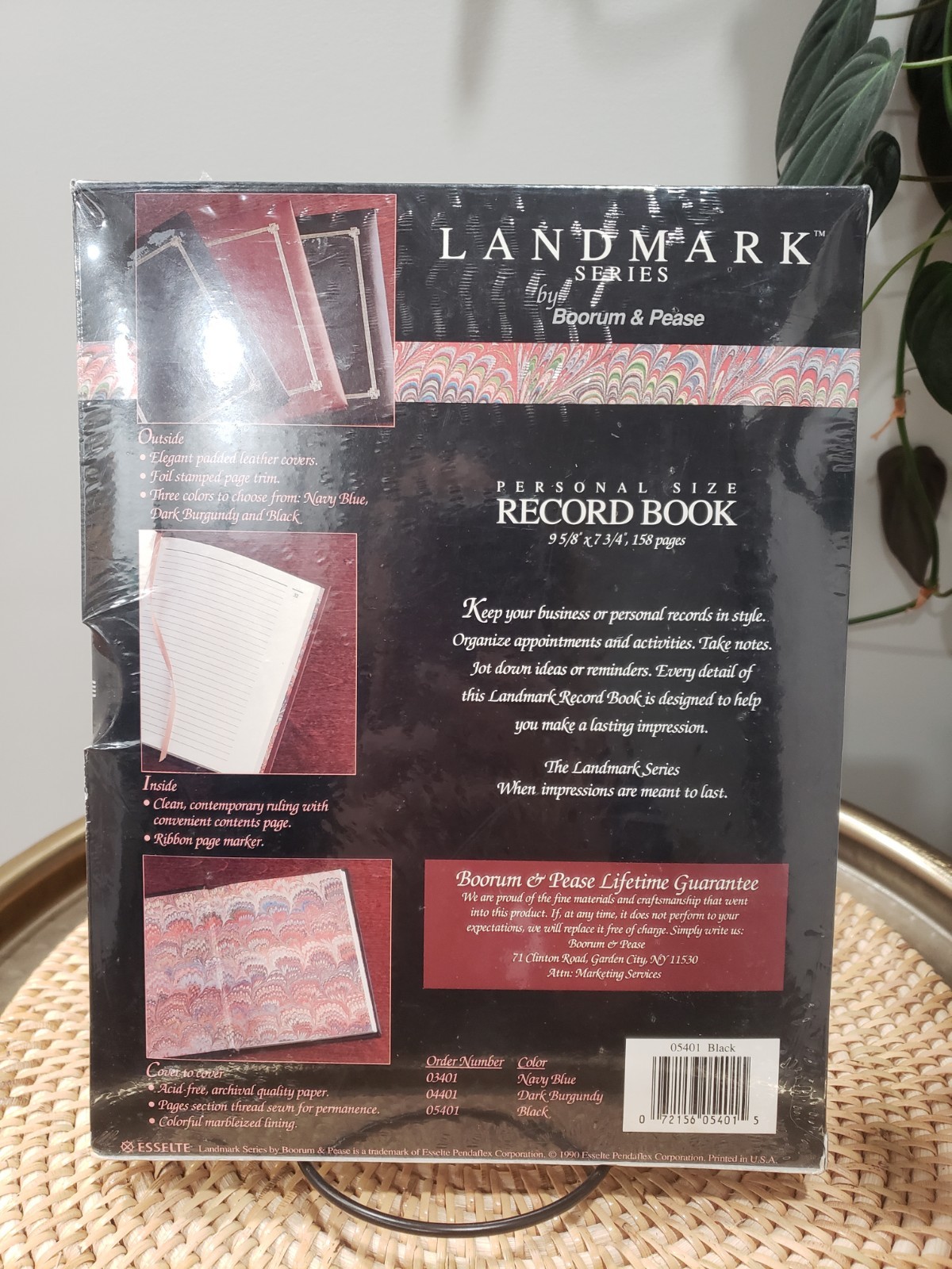 Vintage Leather Black Journal 158 Page Lined Notebook Personal Record Keeper New