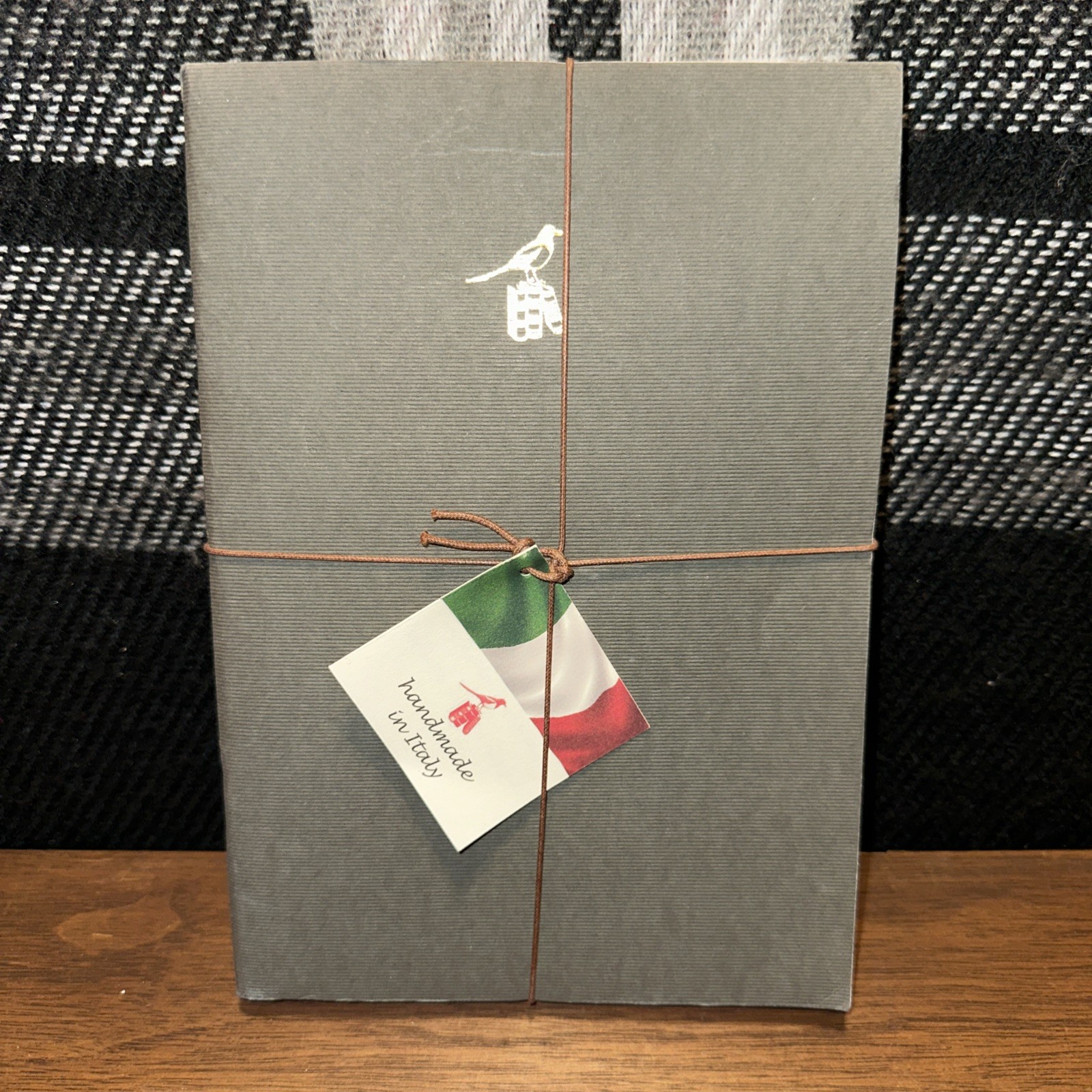 (Pack of 3) Bieffe Handmade Journal Notebook Made in ITALY Grey Christmas Gift