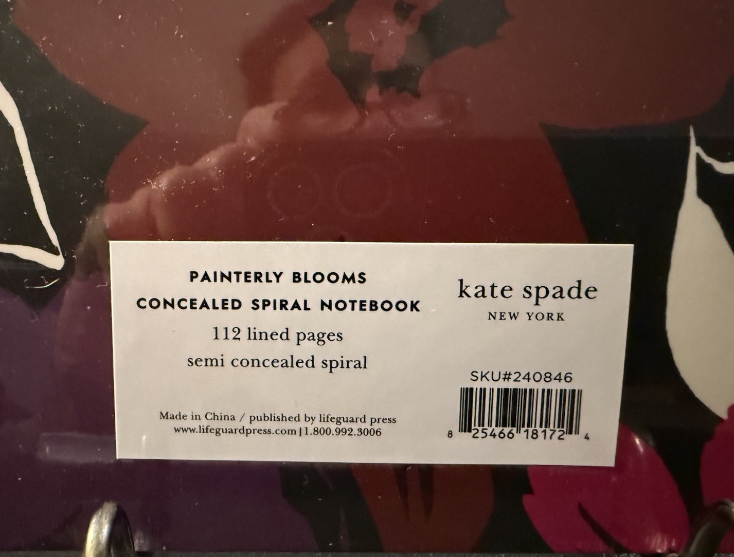 4-NWT Kate Spade New York Semi Concealed Spiral Notebooks 2 Patterns Lined Pages