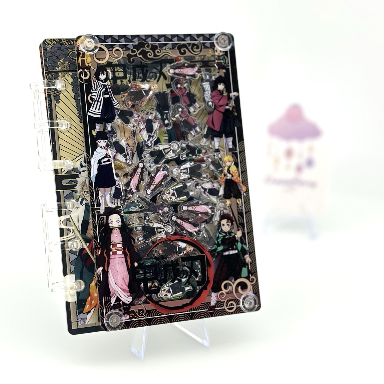 New Demon Slayer Acrylic Shaker Mini Notebook (A7 size- Small)