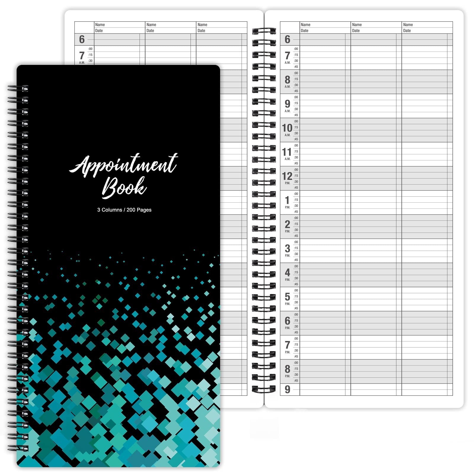 Salon Appointment Book Twin Wire Binding Schedule Book Planner for Hair Stylist