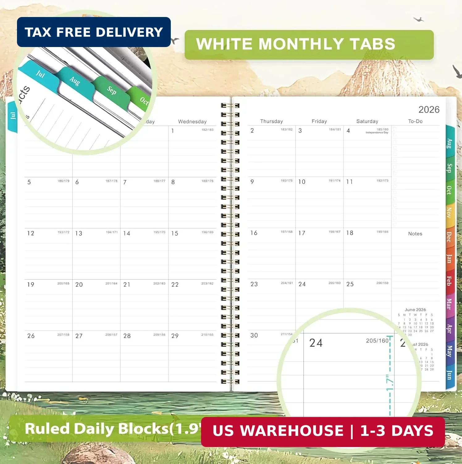 Planner 2026-2027 – Academic Planner 2026-2027 Weekly and Monthly, July 2026 – J