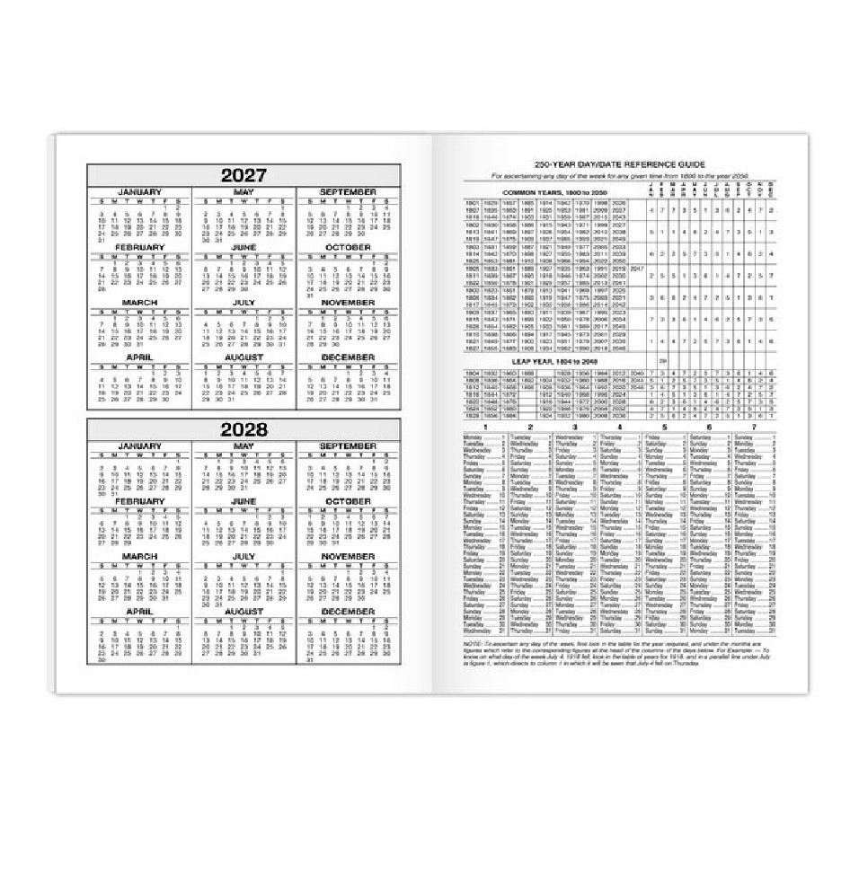 Day-Timer 2027-2028, 20-Mth Advance Planner Refill, Compact, 3″ x 5″