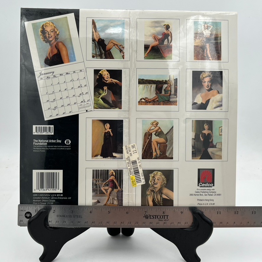 Marilyn Monroe 1996 12×24″ Hanging Monthly Square Wall Calendar New Sealed 2052
