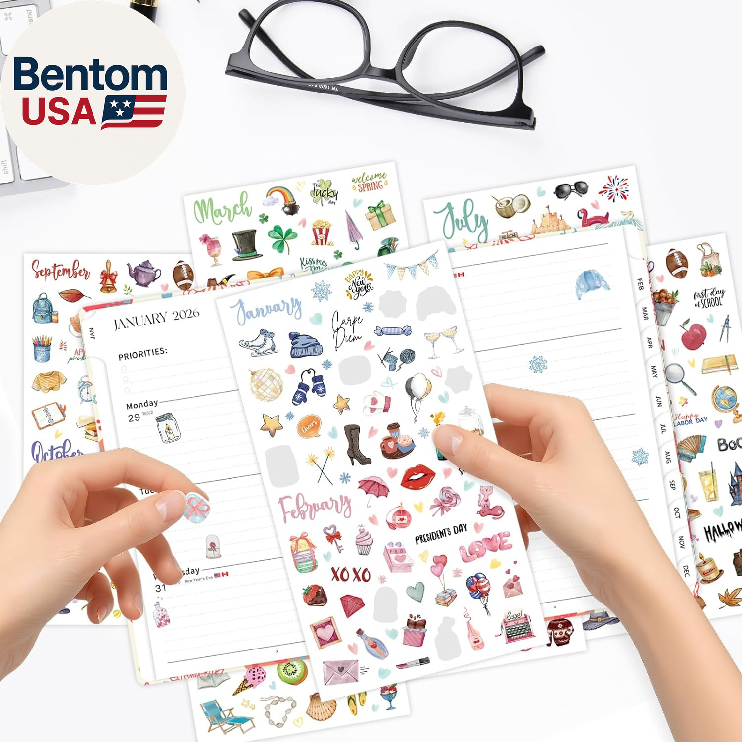 Planner Stickers, Calendar Sticker – over 310 Daily Holiday Seasonal Planner St