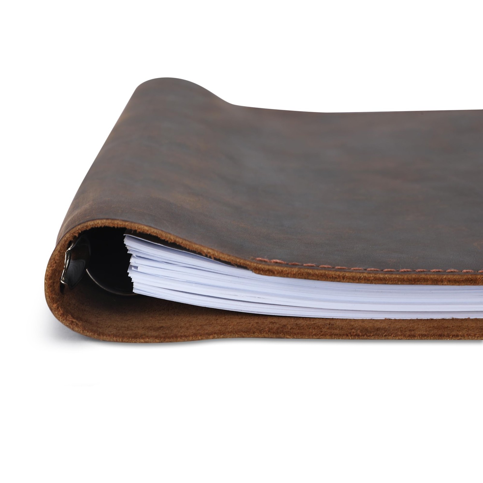 Premium Leather 3-Ring Binder Portfolio, 8.5×11 Inch Letter Size Organizer Fo…
