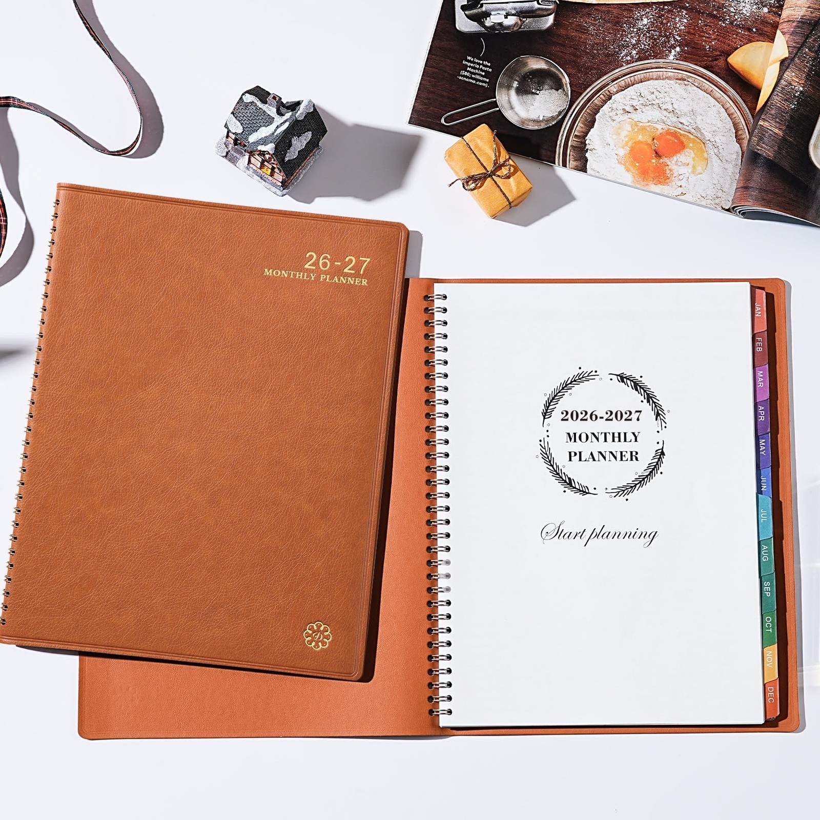 Monthly Planner 2026-2027 – 18 Months 9 inches X 11 inches, Brown