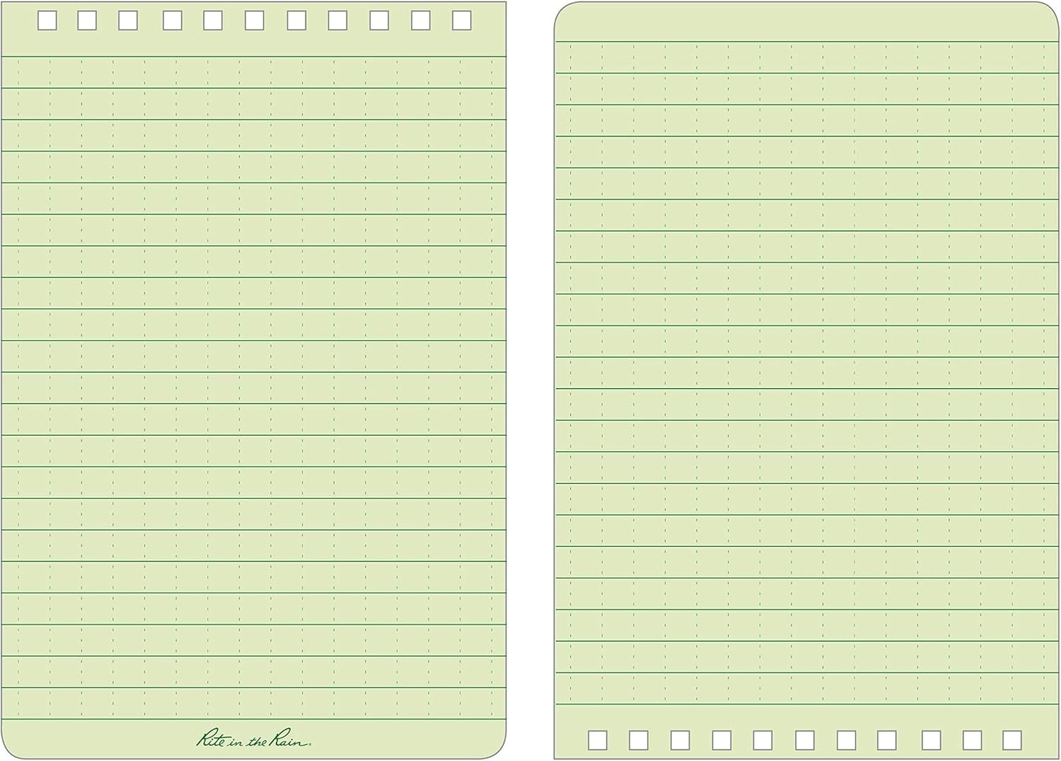 Compact 4″x6″ Weatherproof Notebooks – 6 Pack Green for Outdoor Activities