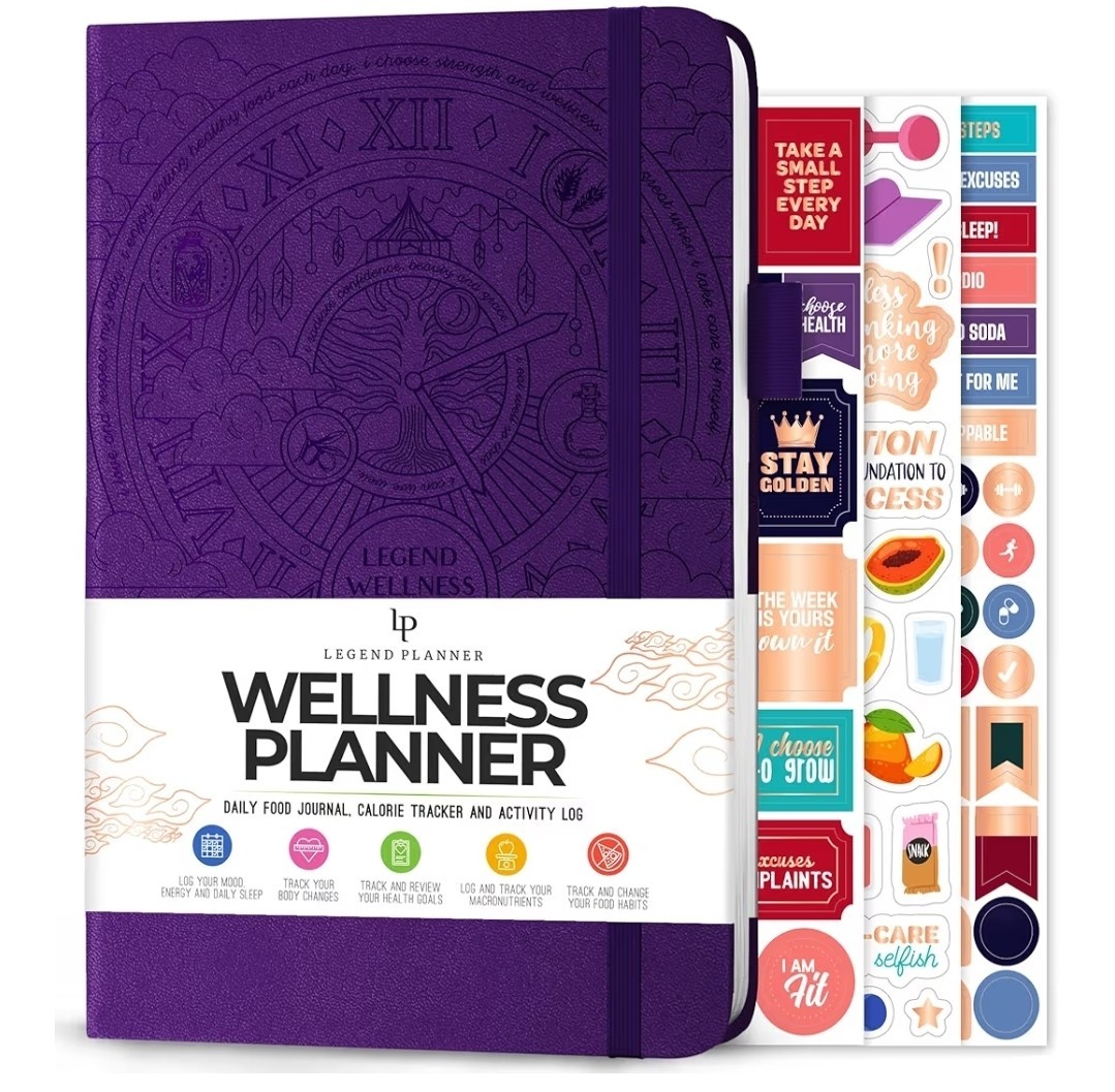Legend Wellness Planner & Food Journal – Daily Diet & Health Journal with Wei…