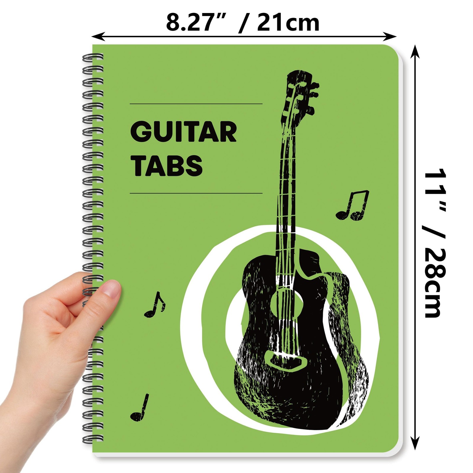 INKNOTE Guitar Tablature Notebook Blank Music Tabs Journal for multicolour