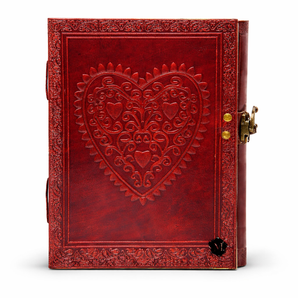 Handmade Leather Diary 6×8 Lined Paper Lock Journal Vintage Notebook|200 Pages|
