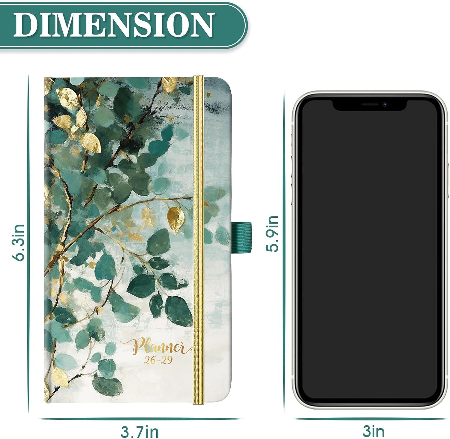 -2029 Pocket Planner/Calendar – 3 Year Planner -2029, July – June 2029(36