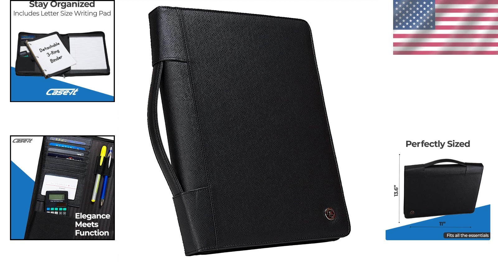 Leather Padfolio with Compact Design – Perfect for Professionals