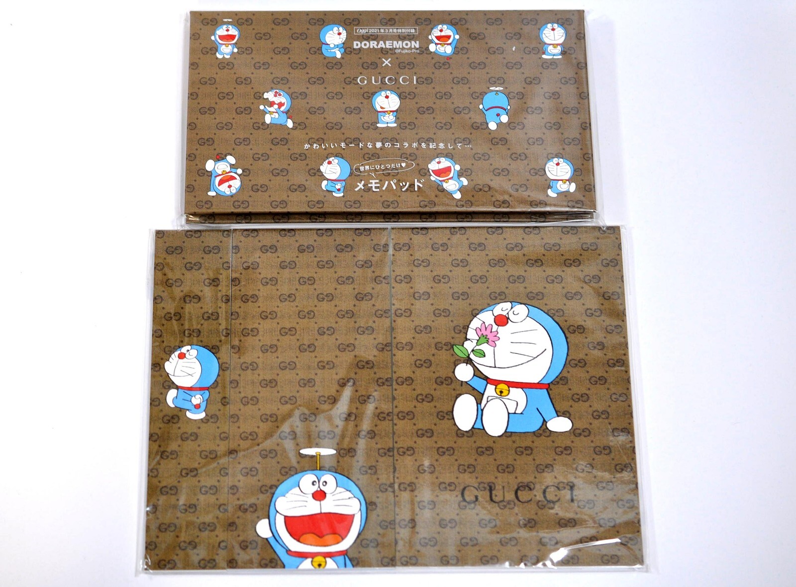 GUCCI x Doraemon collaboration memo pad special letter paper set 4 pieces Japan