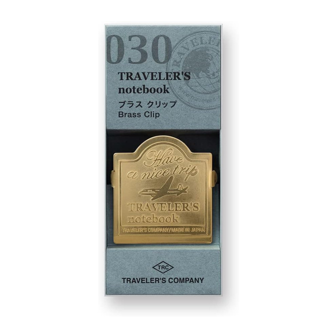 TRAVELER’S COMPANY TRC Solid Brass Clip Airplane 43090006 Japan Notebook New