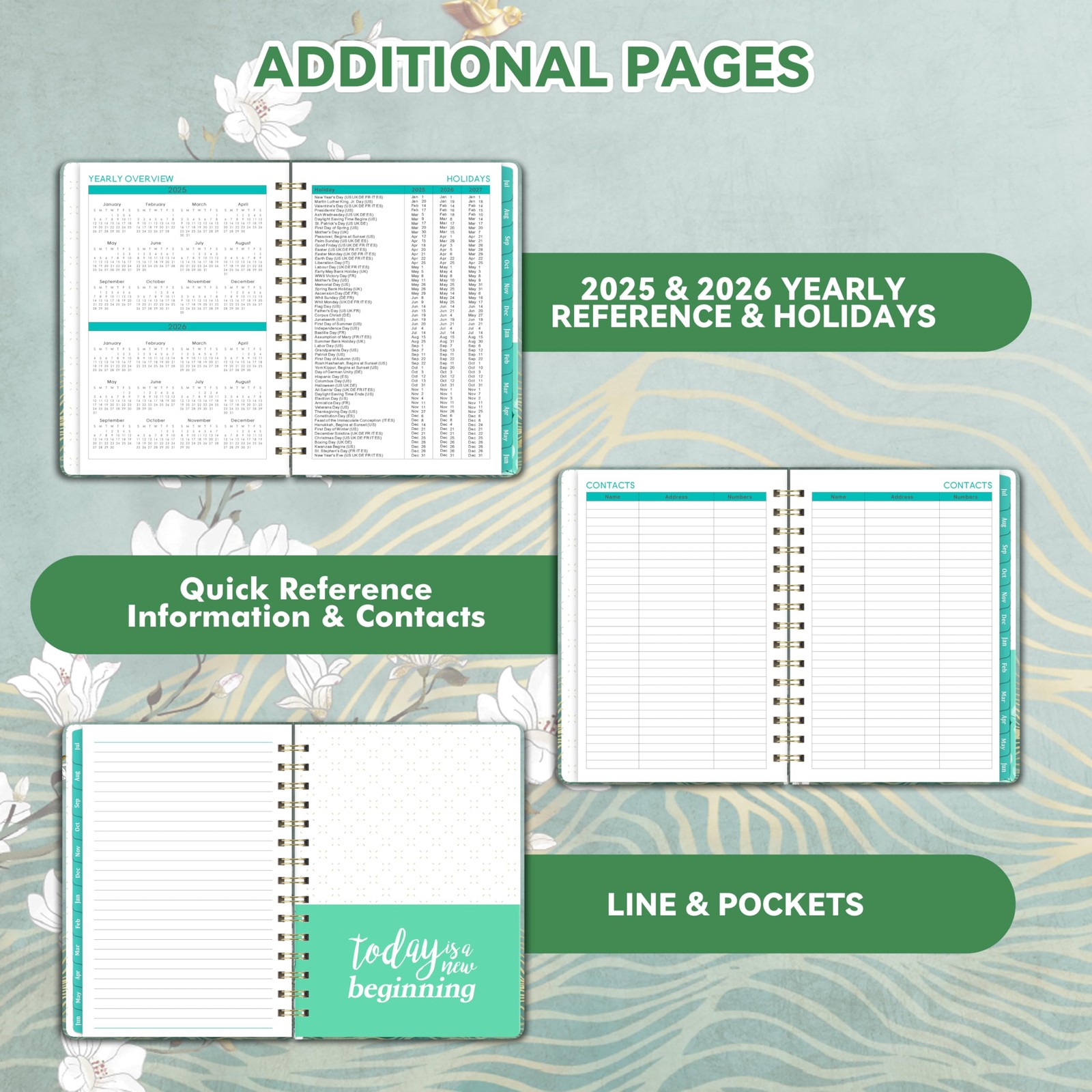 Planner 2025-2026 – JUL 2025 – JUN 2026, Academic Planner 2025-2026, Weekly