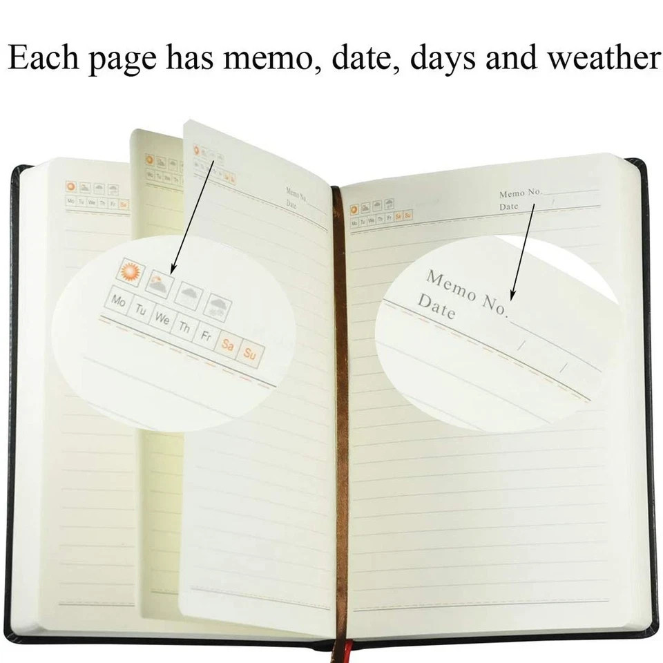 720 Pages Thick Journal with Gift Box & Pen, Thick Leather Journal No…
