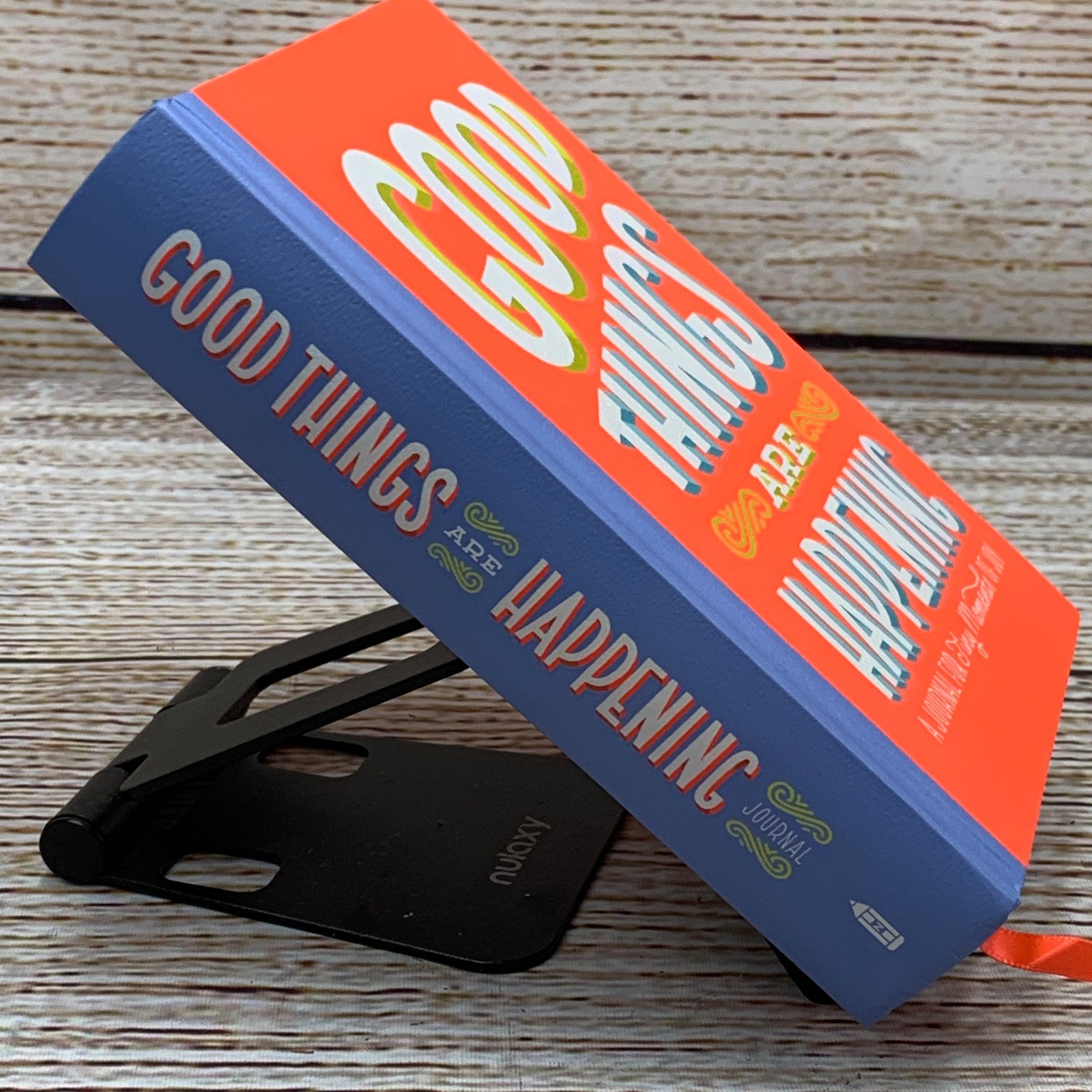 Good Things Are Happening Journal A Journal for Tiny Moments of Joy Orange Blue