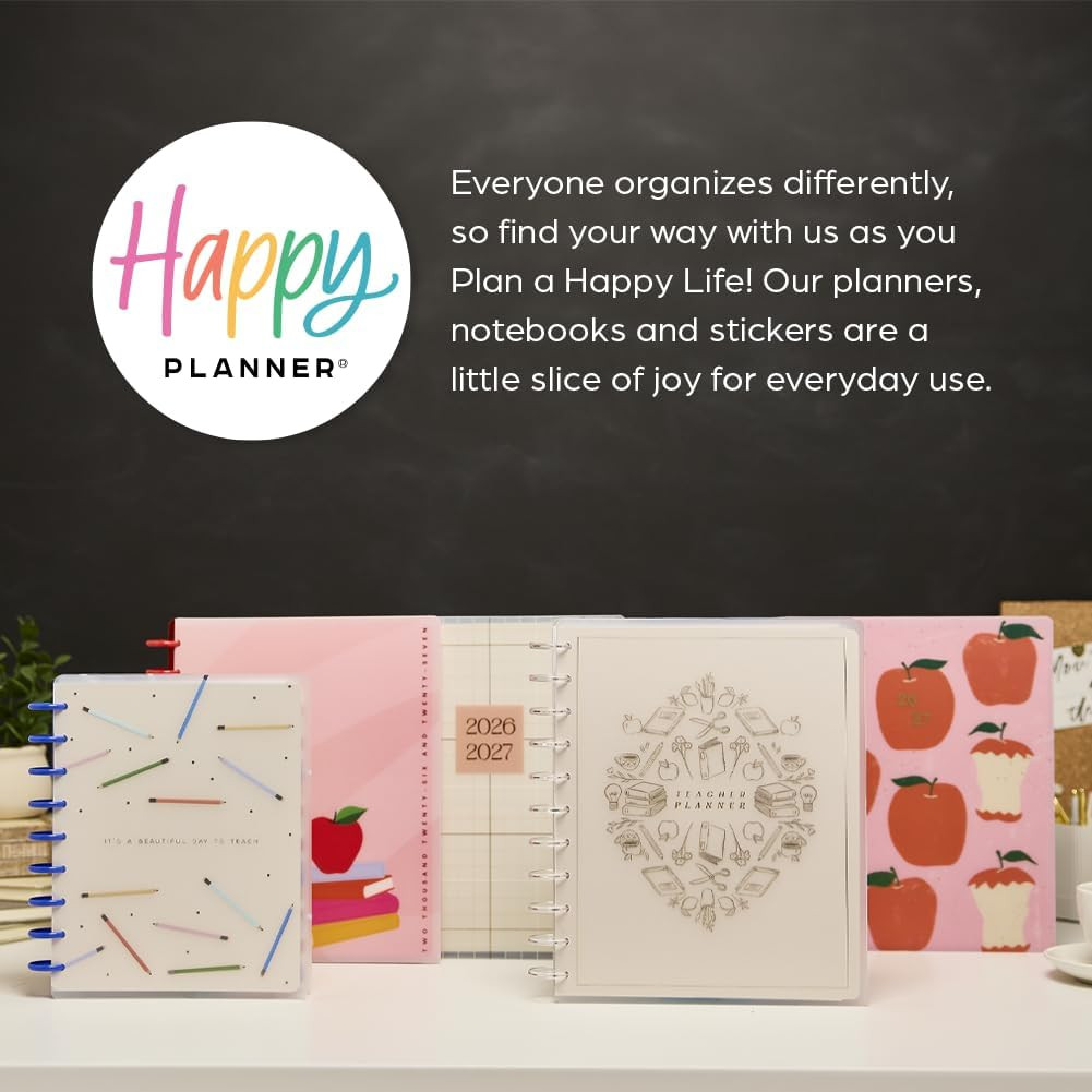 Happy Planner Disc-Bound 12-Month July 2026–June 2027 Planner with 3 Extra Month