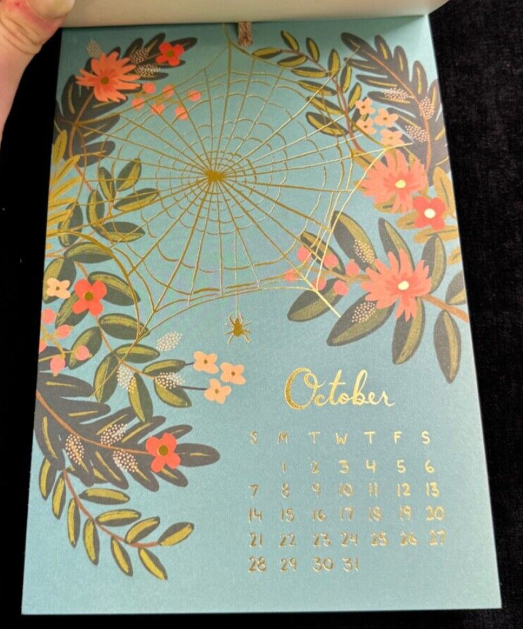 Rifle Paper Co. “Midnight Menagerie” 2018 Small Hanging Calendar – Art To Frame